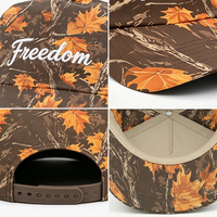 Gorra de Béisbol Táctica de Camuflaje de 5 Paneles sin Estructura con Logotipo Bordado Personalizado y Estampado Completo para Exteriores al por Mayor