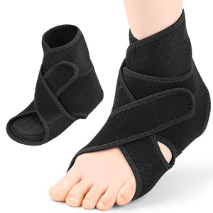 Çift Katmanlı Ayak Bileği Desteği Kemer Desteği Ayak Ateli Ayak Bileği Koruyucu Sarkık Ayak Desteği Ön Ayak Kaldırma Bandı SBR Malzeme Elastik - Product Image 1