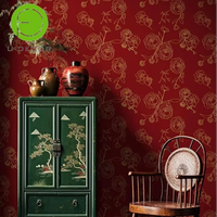 UDK Rouleau de papier peint PVC 45cm Modern Line Flower pour décoration murale élégante pour la maison