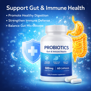 Complément de Probiotiques Haute Puissance 500mg pour la Santé Digestive et la <span class=keywords><strong>Flore</strong></span> <span class=keywords><strong>Intestinale</strong></span> Saine – Fabricant en Marque Blanche - Product Image 2