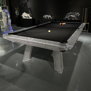 Mesa <span class=keywords><strong>de</strong></span> Billar <span class=keywords><strong>de</strong></span> Acrílico <span class=keywords><strong>Transparente</strong></span> <span class=keywords><strong>de</strong></span> 9 pies con Superficie <span class=keywords><strong>de</strong></span> <span class=keywords><strong>Pizarra</strong></span> para Entretenimiento en Interiores, Mesa <span class=keywords><strong>de</strong></span> Billar para el Hogar, Bar o Club - Product Image 1