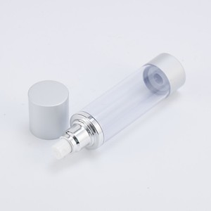 Plastica OEM <span class=keywords><strong>AS</strong></span> contenitore di imballaggio cosmetico vuoto lozione per siero nastro d'oro trasparente smerigliato 15ml 30ml 50ml flacone per pompa airless - Product Image 2