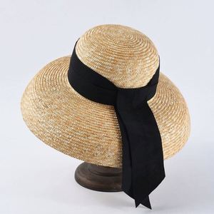 Summer Women Fashion Natural Straw Top Hat Wide Brim Sunshade Travel Holiday Beach Outdoor Cloche Hat - Product Image 2