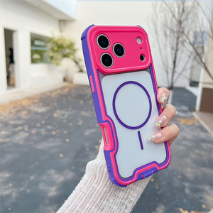 Funda Magnética <span class=keywords><strong>4</strong></span> <span class=keywords><strong>en</strong></span> <span class=keywords><strong>1</strong></span> a Prueba de Golpes con Airbag y Cobertura Total 360° para iPhone 17 Pro Max 18 16 15 14 - Product Image 4