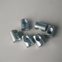 Écrou de baril de marteau de trou de cheville croisé de meubles en acier au carbone zingué de fourniture d'usine