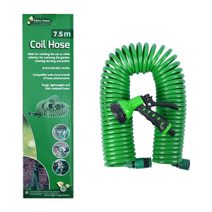 Tuyau d'eau télescopique automatique avec buse <span class=keywords><strong>de</strong></span> pulvérisation à 7 motifs Outil <span class=keywords><strong>de</strong></span> lavage domestique et <span class=keywords><strong>de</strong></span> voiture Ensemble <span class=keywords><strong>de</strong></span> pulvérisateur à ressort - Product Image 4