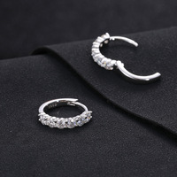 2mm 3mm 4mm Mossanite Boucles d'oreilles vis arrière Bijoux de luxe en argent sterling 925 VVS Moissanite Diamant Clou d'oreille pour hommes femmes