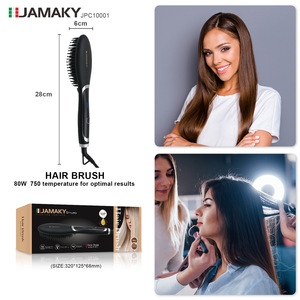 Cepillo Alisador de Cabello JAMAKY 80W con Calor Ajustable, Estilizador Eléctrico para Todo Tipo de Cabello - Product Image 2