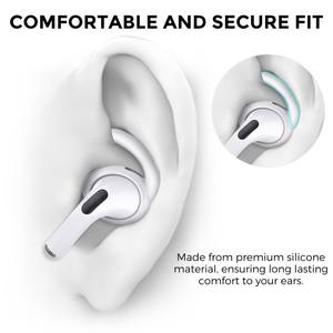 AHASTYLE 1 paire de crochets d'oreille pour <span class=keywords><strong>AirPods</strong></span> <span class=keywords><strong>Pro</strong></span> <span class=keywords><strong>2</strong></span> Bluetooth écouteurs anti-perte anti-dérapant crochets d'oreille embouts d'oreille en silicone - Product Image 4