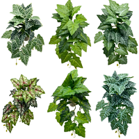 Plantes artificielles suspendues réalistes en pot, fausse vigne de lierre pour décoration murale intérieure, étagère, maison, bureau, mélange de fausses vignes