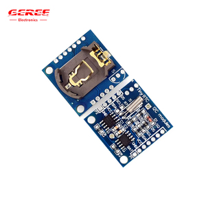 Module RTC miniature Ds1307 Horloge 24C32 Mémoire Dispositif de stockage réservé Module DS18B20 Circuit intégré Interne avec carte bleue - Product Image 3