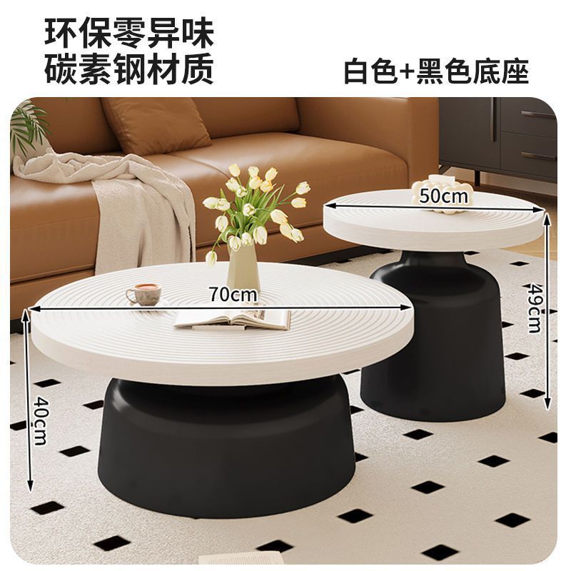 Coffee table 7050, white tabletop, black background