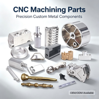 Fabricación de Piezas CNC OEM, Componentes Mecanizados Personalizados, Alta Precisión, Aluminio, Acero, Aleación de Cobre, Herrajes Industriales