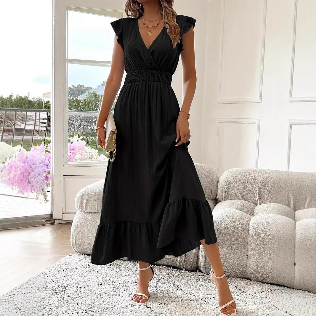 princess polly baby blue dress Black flowy long dresses