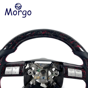 Volante Deportivo Personalizado de Fibra de Carbono Forjado Rojo para Chrysler 300 300c 300srt SRT8 Dodge Charger Challenger 2005-2008 - Product Image 2