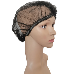 Calotte <span class=keywords><strong>Charlotte</strong></span> Médicale Jetable Noire Non-Tissée à Élastique Unique et Double - Product Image 4