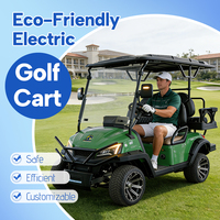 Voiturette de golf électrique tout-terrain 4 places avec batterie au lithium 72v