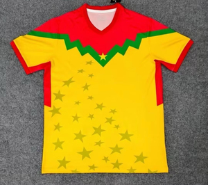 เสื้อฟุตบอลแอฟริกาคัพ บูร์กินาฟาโซ ลายเบอร์ทรานด์ ตราโอเร กุสตาโว ซางาเร่ เอ็ดมอนด์ ทัปโซบา ผลิตด้วยมือ เทคโนโลยีแห้งเร็ว - Product Image 2
