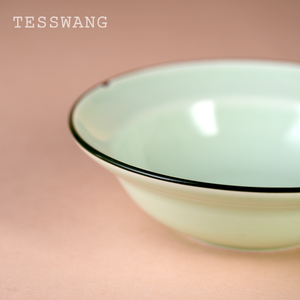 Đơn Giản Và Tinh Tế Nhiệt Độ Cao Sứ Bộ Đồ Ăn Bát Canh Xách Tay Underglaze Màu Gốm Bộ Đồ Ăn - Product Image 6