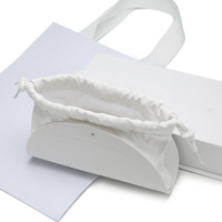 Marque de luxe même ensemble d'emballage de lunettes bas quantité minimale de commande peut être personnalisé Logo sac à lunettes en cuir magnétique