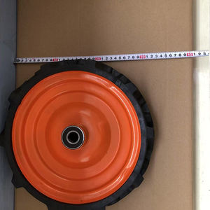 Roda de Borracha Sólida de 15 Polegadas para Uso Pesado, Capacidade de Carga de 160kg para Carrinho de Mão <span class=keywords><strong>Industrial</strong></span> e Plataforma de Armazém - Product Image 5