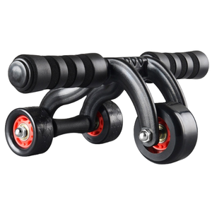 طراز CHIAN فولاذ ABS ثلاث عجلات عجلات للبطن معدات تمارين تمارين القوة للرجال والنساء - Product Image 3