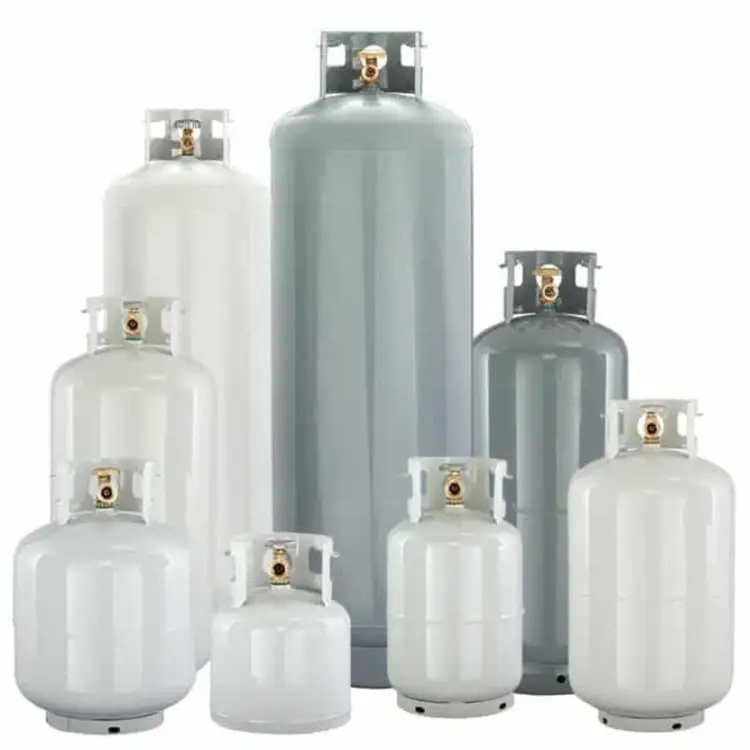 Cilindro de Gas vacío LPG, botella con válvula de uso general, precio al por mayor de fábrica