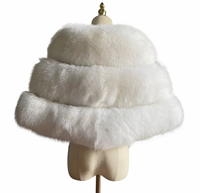 YY21144 Nouvelle arrivée, cape élégante en fourrure de renard véritable pour femmes, châle d'hiver chaud pour mariage