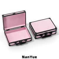 Boîtes de présentation de bijoux portables en aluminium en gros, étuis de rangement de bijoux de voyage vides, logo personnalisé pour les détaillants de bijoux et les expositions