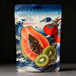 High-quality Custom Printed Moisture Proof Stand up Pouch for Food Biscuit <b>Snack</b> <b>Bags</b> with Resealable Zipper Seal - Product Image 1