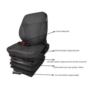Siège d'excavatrice à siège Grammer Sièges pour camion de ferme Siège de mini-<span class=keywords><strong>pelle</strong></span> avec accoudoir Ceinture pour chariot élévateur Linde <span class=keywords><strong>Tracto</strong></span> - Product Image 4