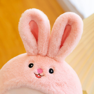Peluche de Cerdo con Diseño de Té con Leche, Juguete de Peluche Suave de Tela Rellena de Algodón PP, Muñeco de Conejo con Pelo, Cerdo con Traje de Té, Cerdo con Taza de Té - Product Image 4