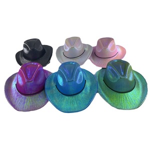 Chapeau de cowboy unisexe avec bord lumineux LED clignotant, chapeau lumineux amusant pour mariage, bal de promo, fête d'anniversaire, Halloween, Noël, accessoires de fête - Product Image 5