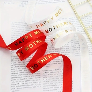 Pita perunggu pita bunga untuk hari ibu ulang tahun & hadiah Natal kemasan dekorasi pemandangan meriah pita - Product Image 2
