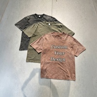 T-shirts vintage personnalisés pour hommes, 100% coton, coupe oversize, grammage lourd, impression DTG, logo, délavé à l'acide, par un fournisseur de premier plan