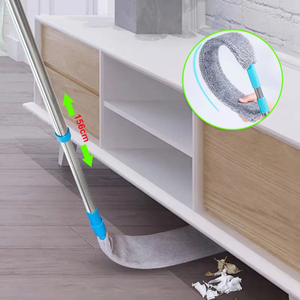 Cepillo telescópico para polvo con mango largo, cepillo para limpiar polvo junto a la cama, cepillos para eliminar el polvo, herramientas de limpieza para el hogar - Product Image 4