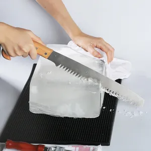 Grandi Seghe Seghettate per Ghiaccio Duro, Divisori Professionali per Ghiaccio, Lame per Taglio Ghiaccio in Acciaio Inossidabile, Utensili da Taglio per Bar, Prodotti in Cina Continentale - Product Image 3