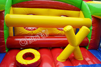 Structure gonflable de course à obstacles pour enfants, trampoline de jeu actif, aire de jeux extérieure pour parc à thème, vente en gros