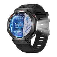 Reloj Inteligente KC91 Redondo de 1.39 Pulgadas con Llamadas, GPS, Chat con IA, Linterna, Brújula y Funciones Deportivas para Exteriores