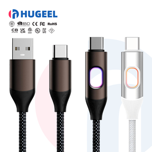 Cáp USB Type C 65W bán chạy nhất, sạc nhanh PD, truyền dữ liệu, đèn LED phát sáng nhịp nhàng, dành cho điện thoại 16 17, máy tính bảng, chất liệu đồng nguyên chất - Product Image 1