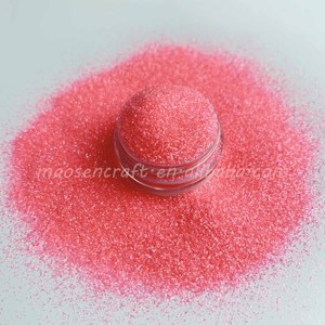 Factory Supply Polyester Pastel Pink <strong>Red</strong> Fine <strong>Glitter</strong> for Decoration Crafts - Product Image 1