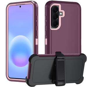 Nouvelle coque de téléphone <span class=keywords><strong>portable</strong></span> hybride en TPU et PC, résistante aux chocs, de luxe, 3 en 1, <span class=keywords><strong>pour</strong></span> Samsung Galaxy A17 4/5g avec clip de <span class=keywords><strong>ceinture</strong></span> - Product Image 2