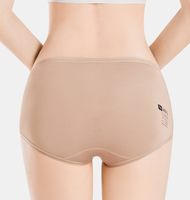 Culotte Femme en Modal avec Entrejambe en Soie de Mûrier 7A, Antibactérienne, Taille Moyenne, Sans Trace, Respirante