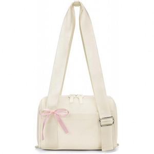 Bolso Tote Urbano Minimalista con Elemento Acolchado, Cierre de Cremallera y Doble Asa para Atuendos Casuales Diarios de Mujer - Product Image 6