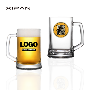 Chope à bière en <span class=keywords><strong>verre</strong></span> de 650 ml de haute qualité, best-seller, grande tasse à bière avec poignée, chope à bière en <span class=keywords><strong>verre</strong></span> - Product Image 1