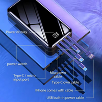 Power Bank 20000mAh 10000mAh Slim Power Bank Pengisian Cepat Powerbank Portabel Pengisian Daya Cepat