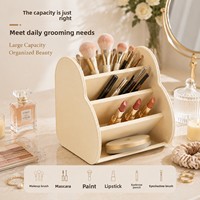Boîte de rangement en cuir PU de luxe léger en forme de cœur avec séparateurs, doublure en velours, organisateur portable pour télécommandes et accessoires de bureau