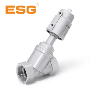 วาล์วปรับมุม ESG แบบมีเกลียวใน ทำจากสแตนเลส 304 ทนแรงดัน 16 บาร์ สำหรับควบคุมการไหลของไอน้ำ - Product Image 2
