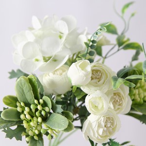 <span class=keywords><strong>Bouquet</strong></span> <span class=keywords><strong>de</strong></span> <span class=keywords><strong>fleurs</strong></span> artificielles réalistes pour mariage, <span class=keywords><strong>bouquet</strong></span> <span class=keywords><strong>de</strong></span> <span class=keywords><strong>mariée</strong></span>, hydrangea, pivoine, rose, vente en gros - Product Image 2