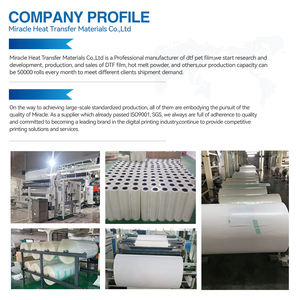 <span class=keywords><strong>Film</strong></span> DTF direct d'usine A4/A3 100 feuilles <span class=keywords><strong>Film</strong></span> DTF mat double face PreTreat PET Papier de transfert de chaleur Cold & Hot Peel - Product Image 6